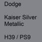 Preview: Dodge, Kaiser Silver Metallic, H39 / PS9.